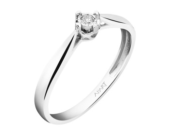 585  Ring with Diamond - 0,02 ct - fineness 14 K