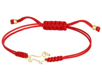 14 K Rhodium-Plated Yellow Gold Necklace with Diamonds - 0,002 ct - fineness 9 K