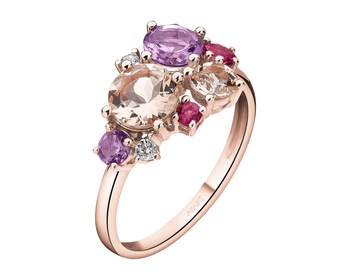 14 K Pink Gold Ring - fineness 14 K