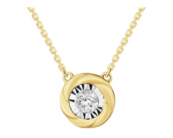 585  Necklace with Diamond - 0,10 ct - fineness 585