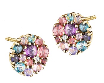 14 K Yellow Gold Earrings - fineness 14 K