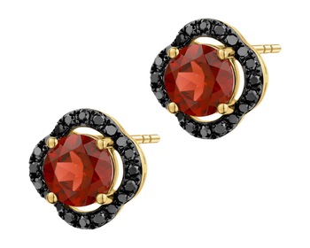 14 K Yellow Gold Earrings - fineness 14 K