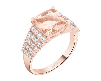 18 K Pink Gold Ring - fineness 18 K