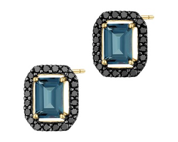 14 K Yellow Gold Earrings - fineness 14 K