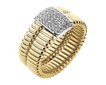 750  Ring with Diamonds - 0,29 ct - fineness 750