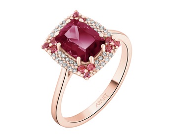 14 K Pink Gold Ring - fineness 14 K