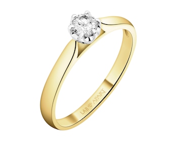 585  Ring with Laboratory Diamond - 0,25 ct - fineness 585