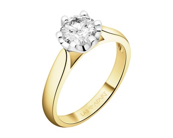 750  Ring with Laboratory Diamond - 1,00 ct - fineness 750