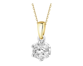 585  Pendant with Laboratory Diamond - 0,77 ct - fineness 585