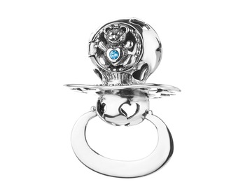 Oxidized Silver Celebration with Crystal