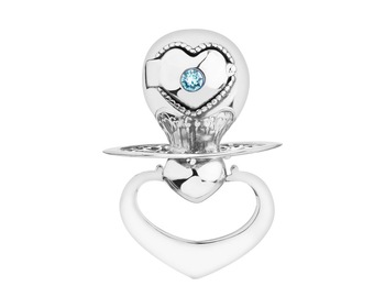 Oxidized Silver Celebration with Glass