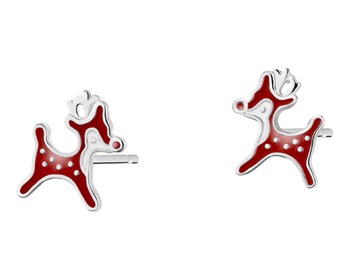 Rhodium Plated Silver Earrings