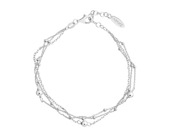 Rhodium Plated Silver Bracelet