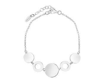 Rhodium Plated Silver Bracelet