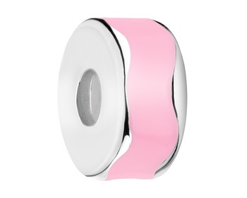 Rhodium Plated Silver Beads For Kids Stopper