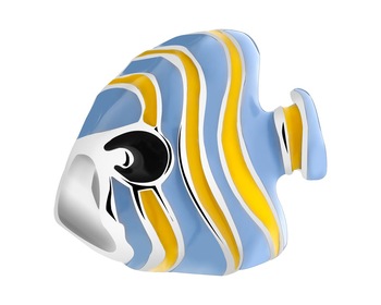 Rhodium Plated Silver Beads For Kids Pendant