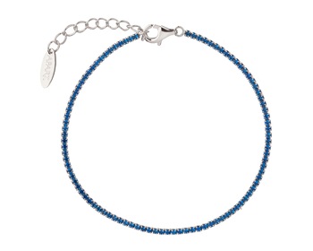 Rhodium Plated Silver Tennis Bracelet