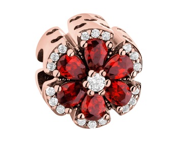 Gold-Plated Silver Pendant with Cubic Zirconia