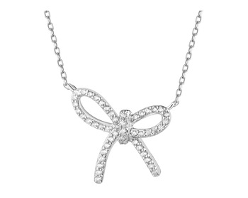 Rhodium Plated Silver Necklace