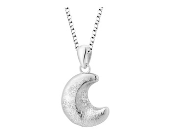 Rhodium Plated Silver Necklace 