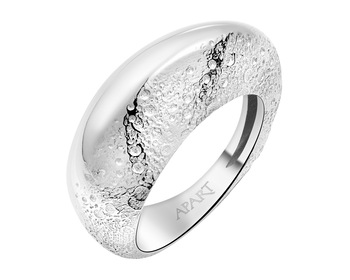 Rhodium Plated Silver Ring 