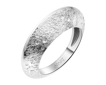 Rhodium Plated Silver Ring 