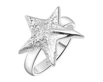 Rhodium Plated Silver Ring 