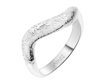 Rhodium Plated Silver Ring 