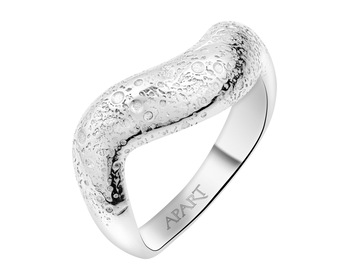 Rhodium Plated Silver Ring 