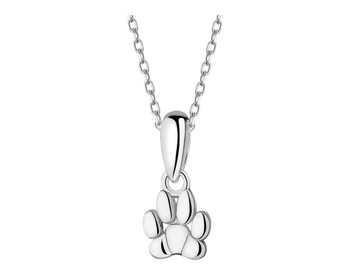 Rhodium Plated Silver Pendant 