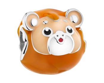 Rhodium Plated Silver Beads For Kids Pendant 