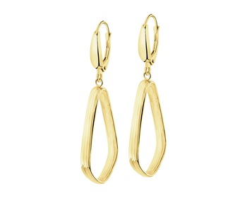 9 K Yellow Gold Dangling Earring 