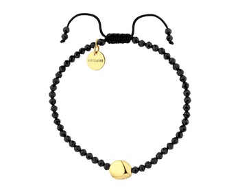 Gold-Plated Brass Bracelet with Synthetic Spinel