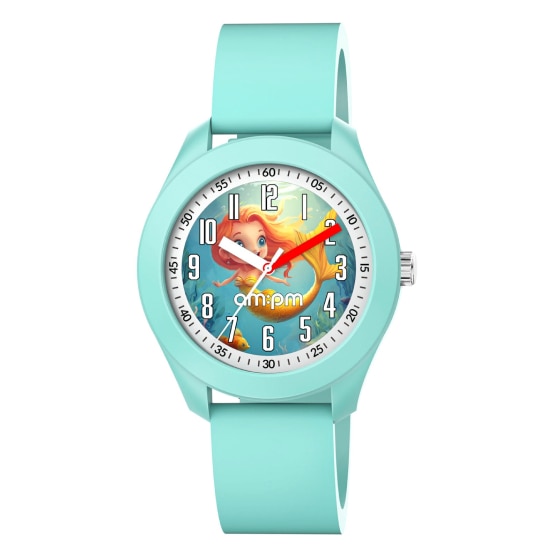 AM:PM watch with a turquoise band