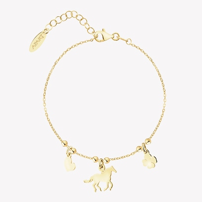 Gold bracelet - Horse themed jewellery