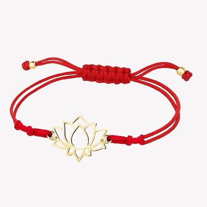 Gold pendant - lotus flower