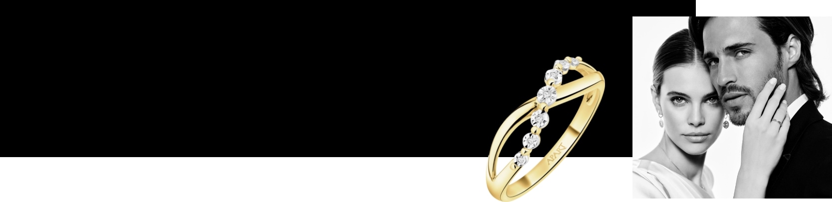 bride and groom presenting wedding jewelry