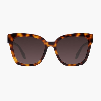 Women's sunglasses, rectangular, brown