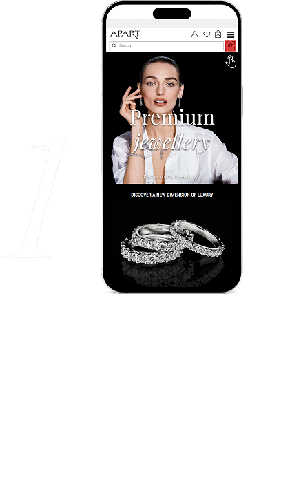 smartphone with the Apart application open